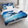 Набор постельного белья с 3D-принтом самолета из 2/3 предметов: Включает 1/2/3 наволочки и 1 пододеяльник (Без наполнителя) - Подходящее