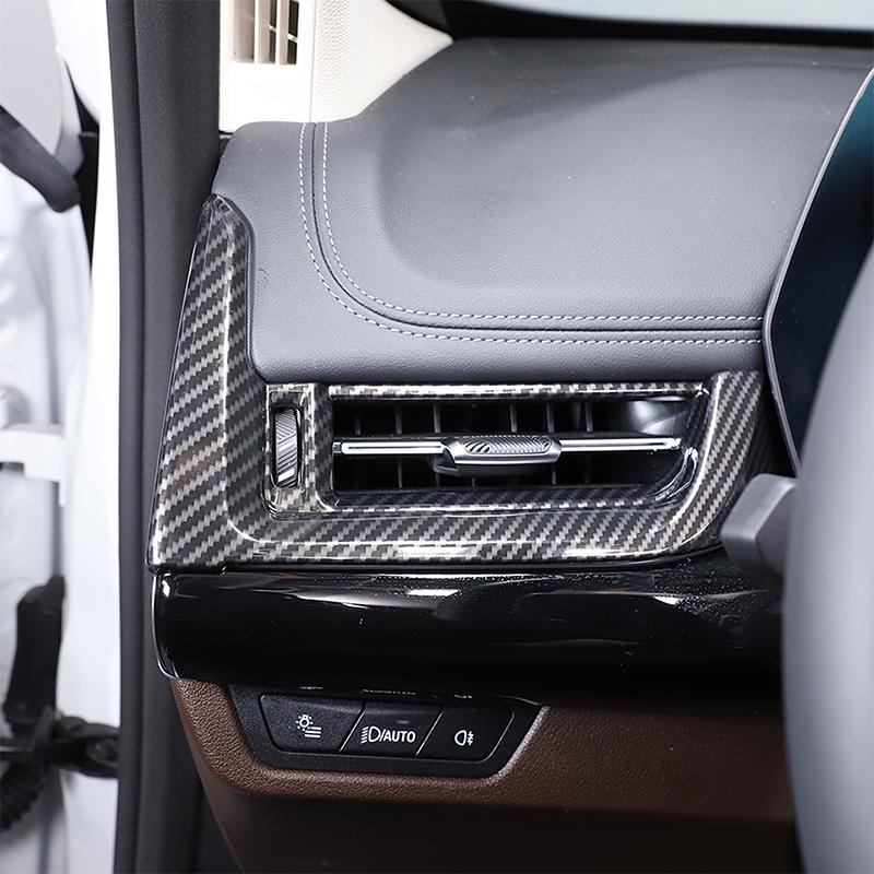 ABS Carbon Fiber For BMW X1 IX1 U10 U11 2025-24 Car Center Control Air Outlet Decorative Frame Sticker Car Interior Accessories
