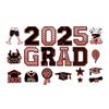 2025 Graduation Car Magnets Congrats Grad Magnetic Stickers Set Graduation Party Decor Magnets for Cars Fridge Garage Mailbox