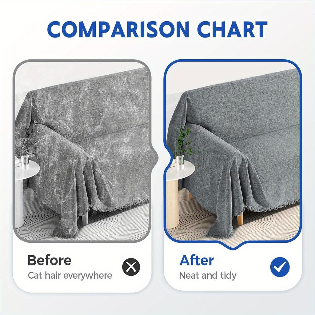 Инструмент для удаления шерсти домашних животных 4 в 1 для дивана, ковра, многофункциональная двусторонняя щетка для удаления шерсти собак, кошек, многоразовая чистящая щетка для окна