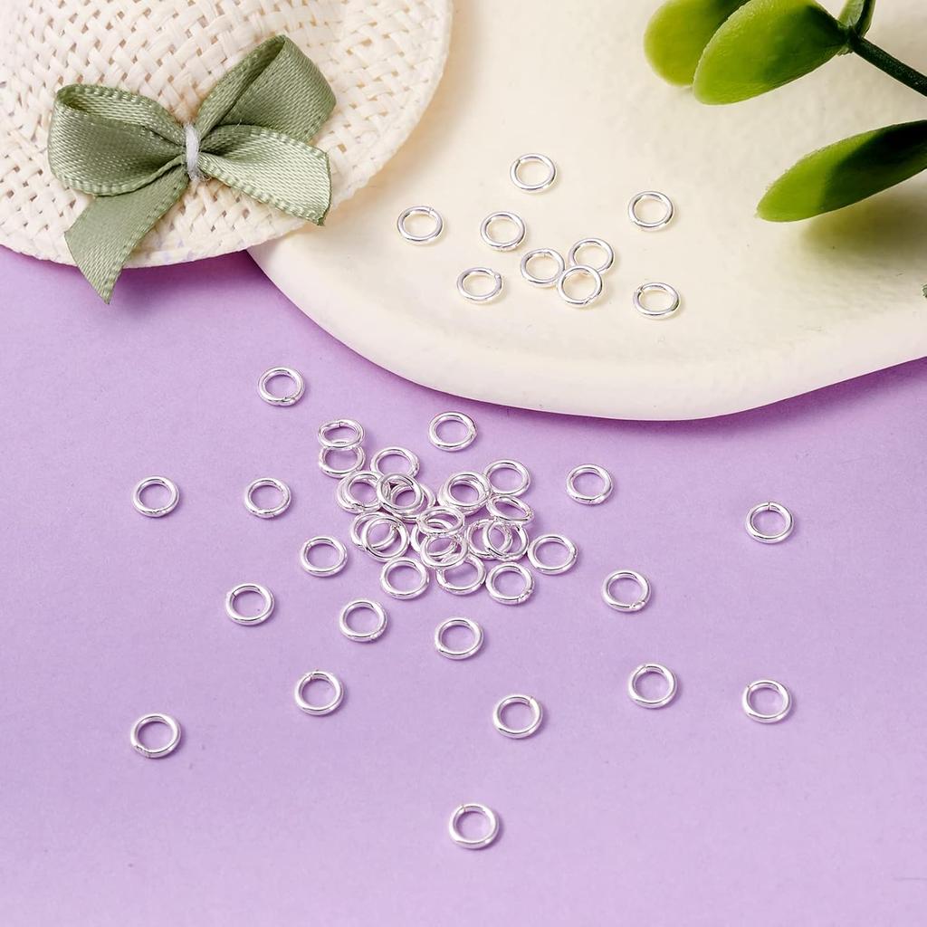 Craftdady 50 шт. 4 мм паяные соединительные кольца стерлинговое серебро 925 пробы закрытые О-образные кольца для изготовления ювелирных изделий
