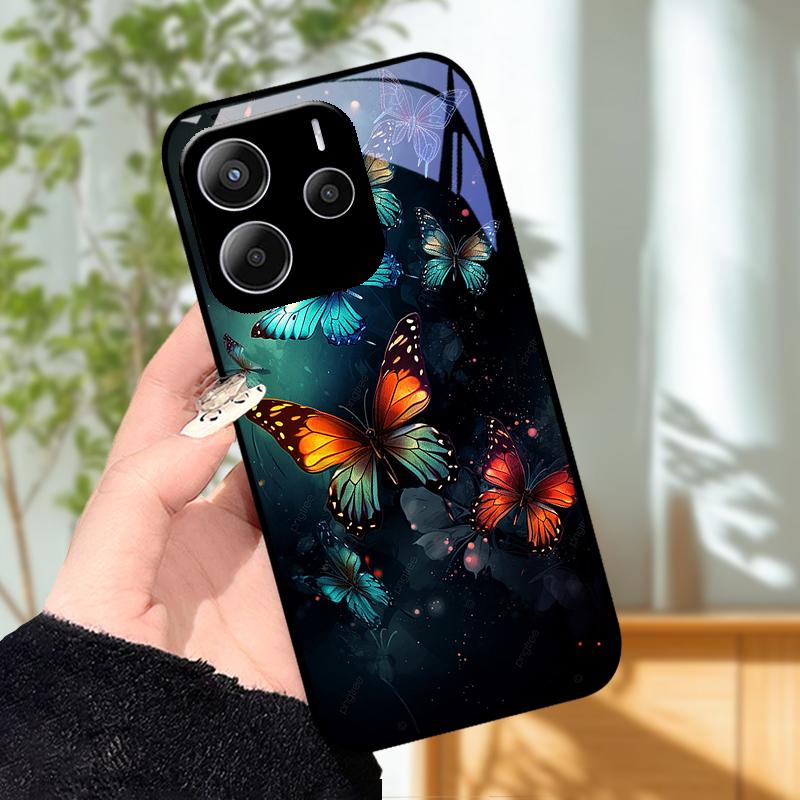 Стеклянный Чехол Для Телефона Для Redmi Note 14 Pro 4G 5G Закаленное Стекло Чехол Для Телефона Для Redmi Note14 Pro+ Funda 14Pro Plus 5G Защитные Чехлы
