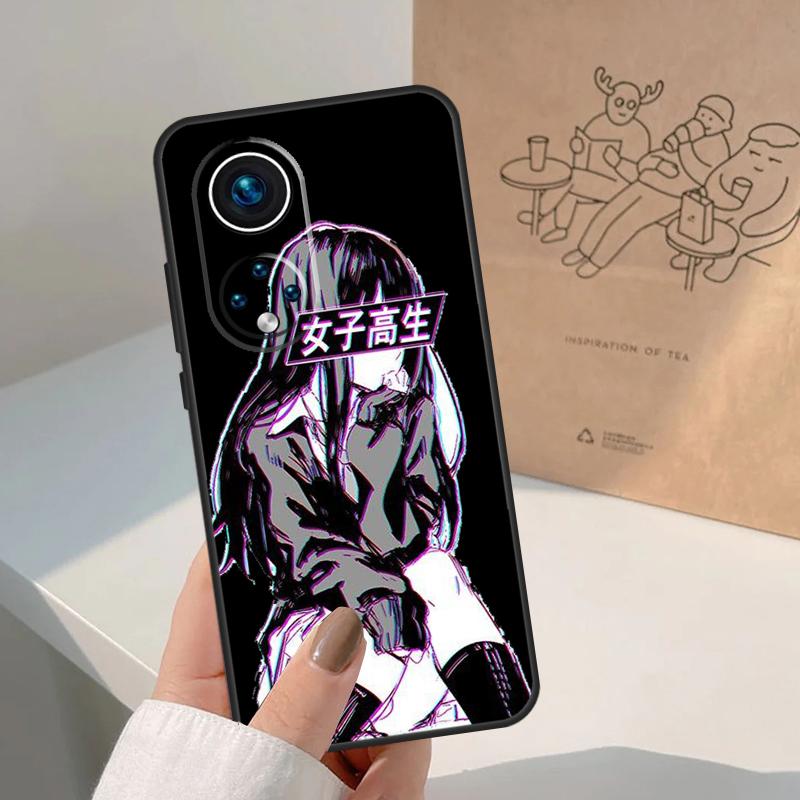 ГРУСТНАЯ ЯПОНСКАЯ АНИМЕ ЭСТЕТИКА Чехол для Honor Magic 8 Pro 7 6 5 Lite Для Honor Win RT 200 400 50 70 90 X8b X9a X9b X9c X9d