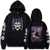 New Hot Selling Men's Hoodie Autumn and Winter Demon Slayer Uzui Tengen Anime Character Print Sweatshirt Street Retro Unisex Top