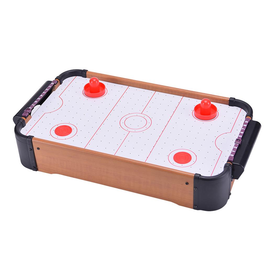 Indoor Playing Game Wood Small Table Air Hockey Game Desktop Air Hockey Board Game for 2 Player Home and Outdoor Game