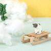 1:12 кукольных миниатюрных деревянных саней, санок, рождественской сцены, декора, игрового дома, игрушки