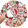 100 New Christmas Personalized Decoration Graffiti Stickers Mobile Phone Skateboard Suitcase Waterproof No Glue Stickers