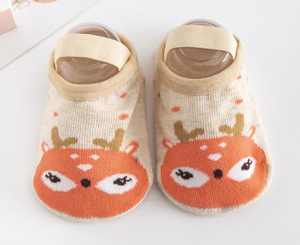 Детские носки-тапочки для девочек и мальчиков, аксессуары для новорожденных, противоскользящие, детские, для малышей, подарок, одежда, для младенцев и детей, с мишкой и совой