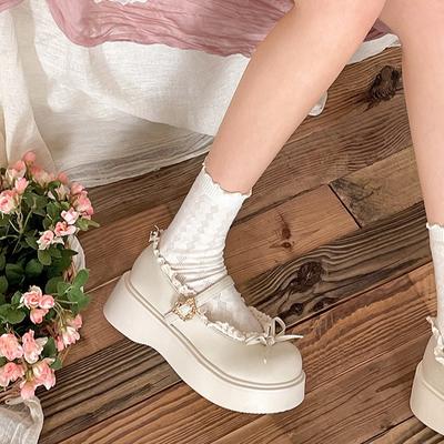 Французские коричневые туфли на круглой платформе с круглым носком, женские, новая весенняя универсальная юбка 2025 года, туфли Мэри Джейн с неглубоким вырезом