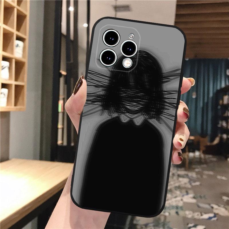 Чехол для телефона Carcasa Funda Для iPhone 17 Pro Max Air 16 15 14 13 Pro Max 15 16 Pro 15Plus Ужасы Аниме Девушка Чехол