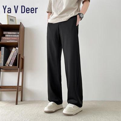 Мужские повседневные брюки Yalu 2025 S/S свободного прямого кроя YKHDF650