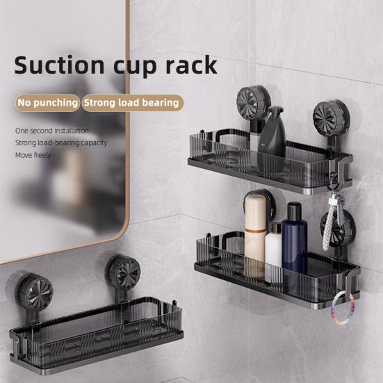 Полка для хранения в ванной с присоской, крючок с высокой несущей способностью, легко устанавливаемая стойка для хранения, органайзер для душа