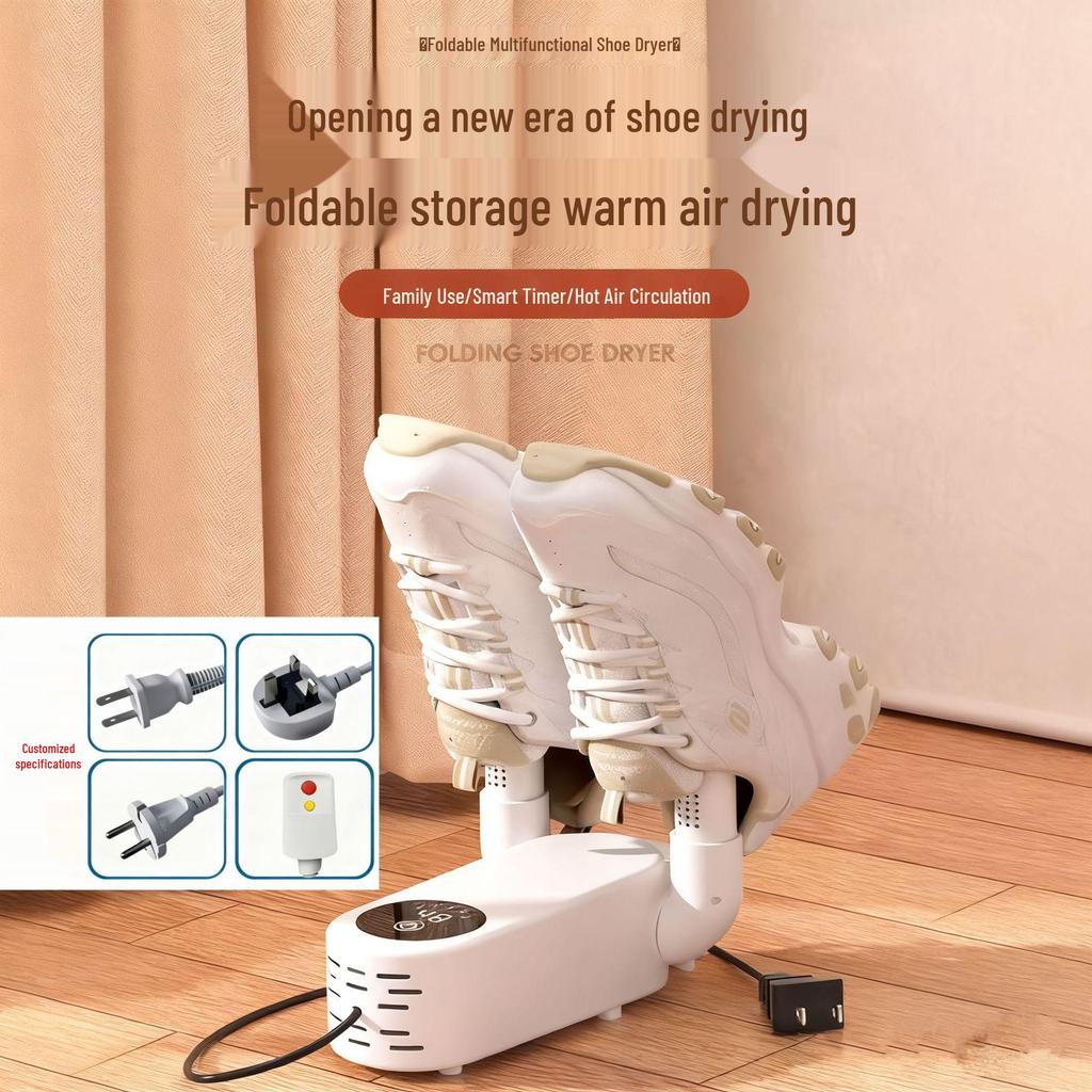 Timeable Dual-Use Shoe Dryer & Sterilizer - Automatic Deodorizing for Wet & Dry Shoes