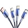 3 в 1 Быстрая зарядка Type C USB-кабель Type C USB Micro Для iPhone Samsung Huawei Xiaomi Многопортовый Многозарядный провод