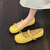 Балетки для девочки 2025 новая летняя корейская версия французский ретро нежные фея повседневные плоские туфли Мэри Джейн