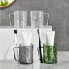 Glacier Pattern Toothbrush Cup Transparent Toothbrush Holder Fashion Mouthwash Cup Home Bathroom