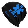 Emt Star Of Life Skullies Beanies Hats Paramedic Medic Ambulance Goth Unisex Outdoor Caps Warm Dual-use Bonnet Knit Hat