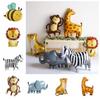 Тигр Жираф Лев Обезьяна Мультяшные Животные Фольгированный Шар Животные Джунглей Детский Праздник