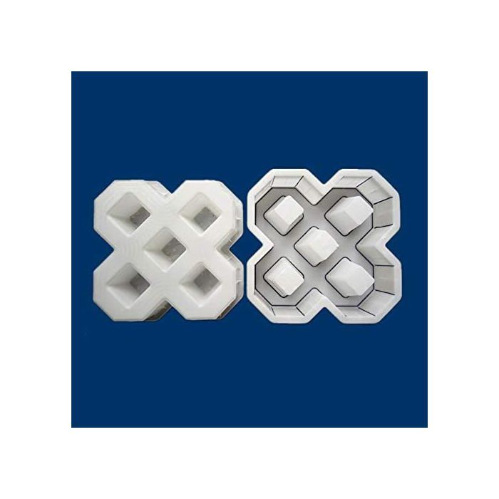 Moule pour dalles en béton - AIMOONSA - 40x40 cm - Plastique durable - Réutilisable - Carré