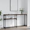 VidaXL Console Table Brown Oak 145x22.5x75 Cm Engineered Wood 834099