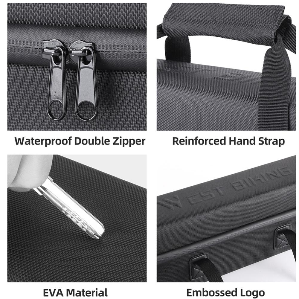 Сумка для хранения аккумулятора большой емкости для горного велосипеда, водонепроницаемая сумка для хранения аккумулятора для электронного велосипеда, сумки для