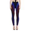 Spiral Panel Jersey Leggings Black/Color Block