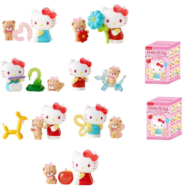 MINISO Hello Kitty Balloons Celebration Collection Mystery Boxes Single Mystery Box/Full Box 6 Pcs Doll