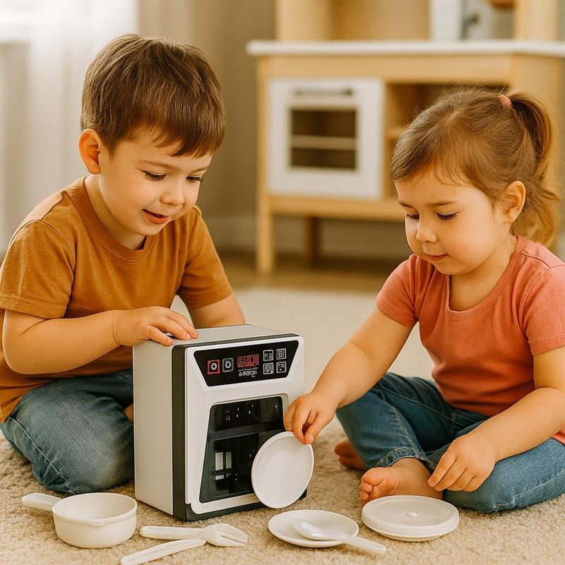 Touchscreen Dishwasher With Display For Children Opening Door Household Accessories