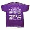Funny Things I Do in My Spare Time Train Railroad Graphic Tshirts Men Fashion Casual 100 Cotton Loose  Railway Workers T Shirt
