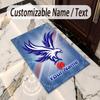 Crystal Velvet Rug Crystal Palace Print Custom Name Text Floor Mat Home Decor