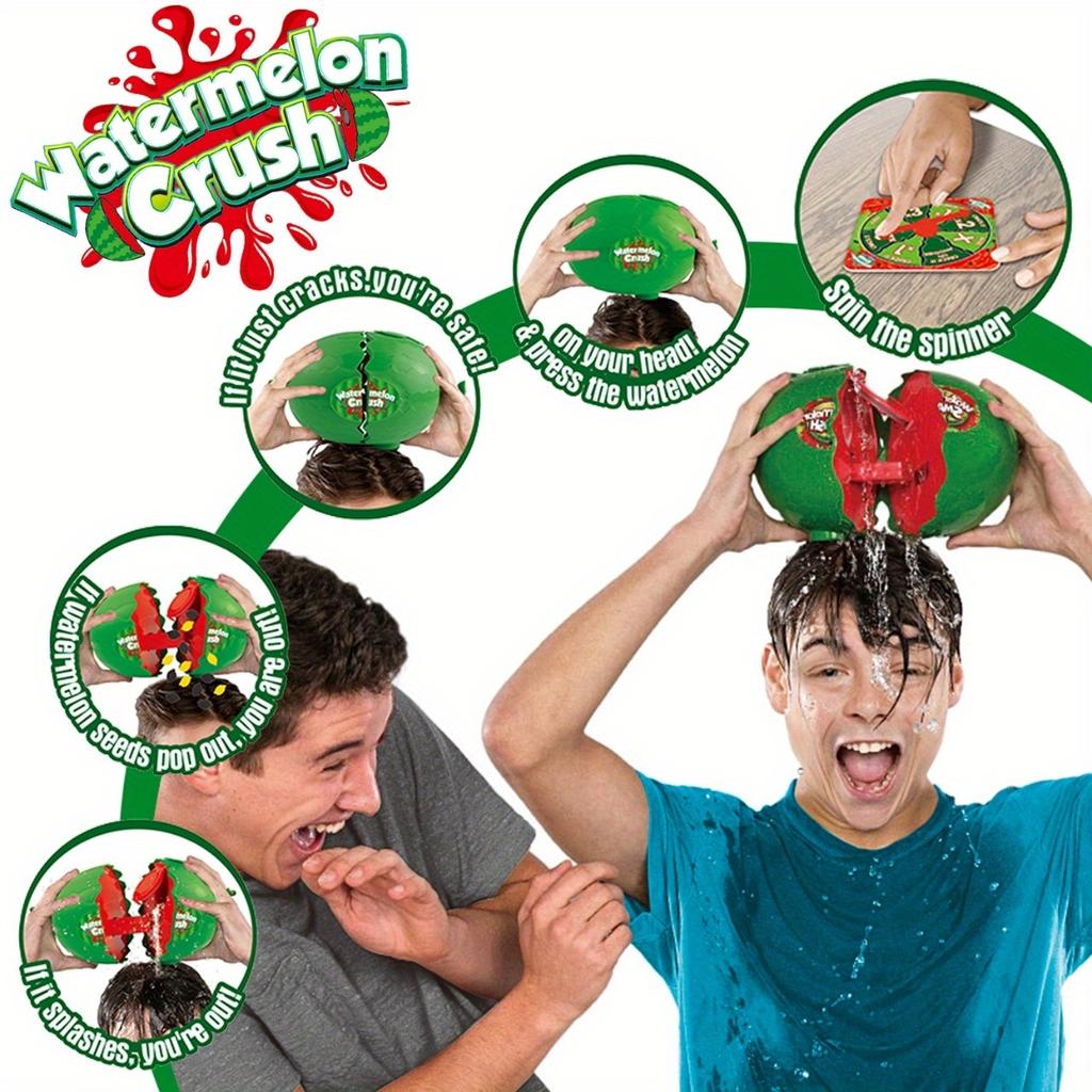 Watermelon Crush Game, Weird Stuff" Don't Crack The Watermelon" Fun Watermelon Game for Kids and Adults, Authentic Prank Board Game