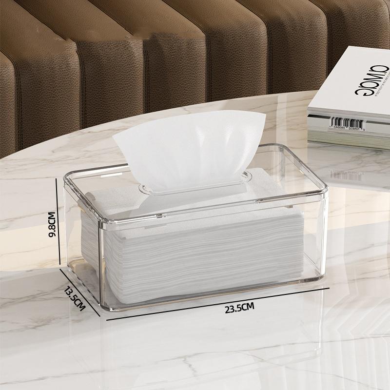 Пластиковый прозрачный диспенсер для салфеток Прозрачный ресторанный отельный ящик для хранения салфеток Стойка для бумаги Кухонная организация Коробки для салфеток