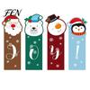Rustic Christmas Home Decorations Wooden Tiered Tray Decor, Santa Reindeer Snowman Figurines Claus Tabletop Signs for Holiday And Ornament Displays