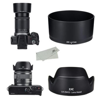 Реверсивная бленда объектива JJC ABS, совместимая с Canon Canon для Canon IS STM Объектив Canon IS STM, совместимый с комплектом из двух объективов Canon EOS R50 (1 + 1) ЭТ-60Б и