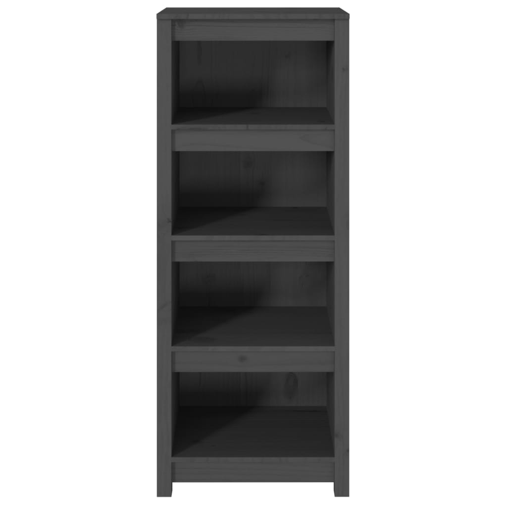 Книжная полка Серая 50 x 35 x 125,5 см Массив сосны