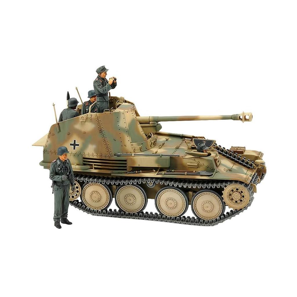 Tamiya 1/35 Military Miniature Series No. 364 German Army Marder 3M Anti-Tank Self-Propelled Gun (Normandy Front) Plastic Model Kit 35364