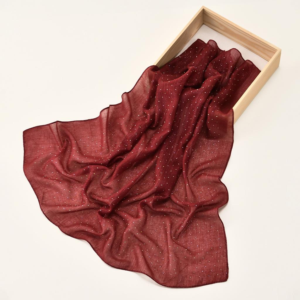 Модный мерцающий квадратный шарф из вискозы, повязка на голову, летняя дышащая бандана для женщин, элегантный тюрбан, повязка на голову 80*80 см