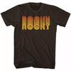 Rocky Retro Rocky Dark Chocolate T Shirt