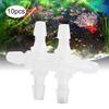 10PCS 6 Way Aquarium Water Pipe Adapter Fish Tank Joint Tube Hose Fittings Connector4.8MM