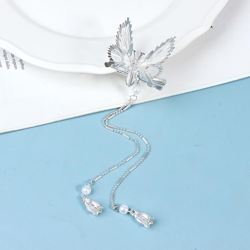Butterfly Hairpin Hairdress Ancient Style Tassel Step Shaking Clip Duckbill Clip