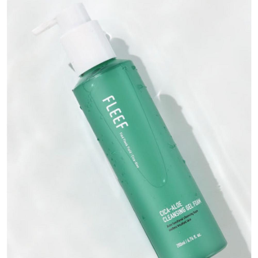 FLEEF Cica Aloe Очищающий гель-пенка, 200 мл, 1 шт.