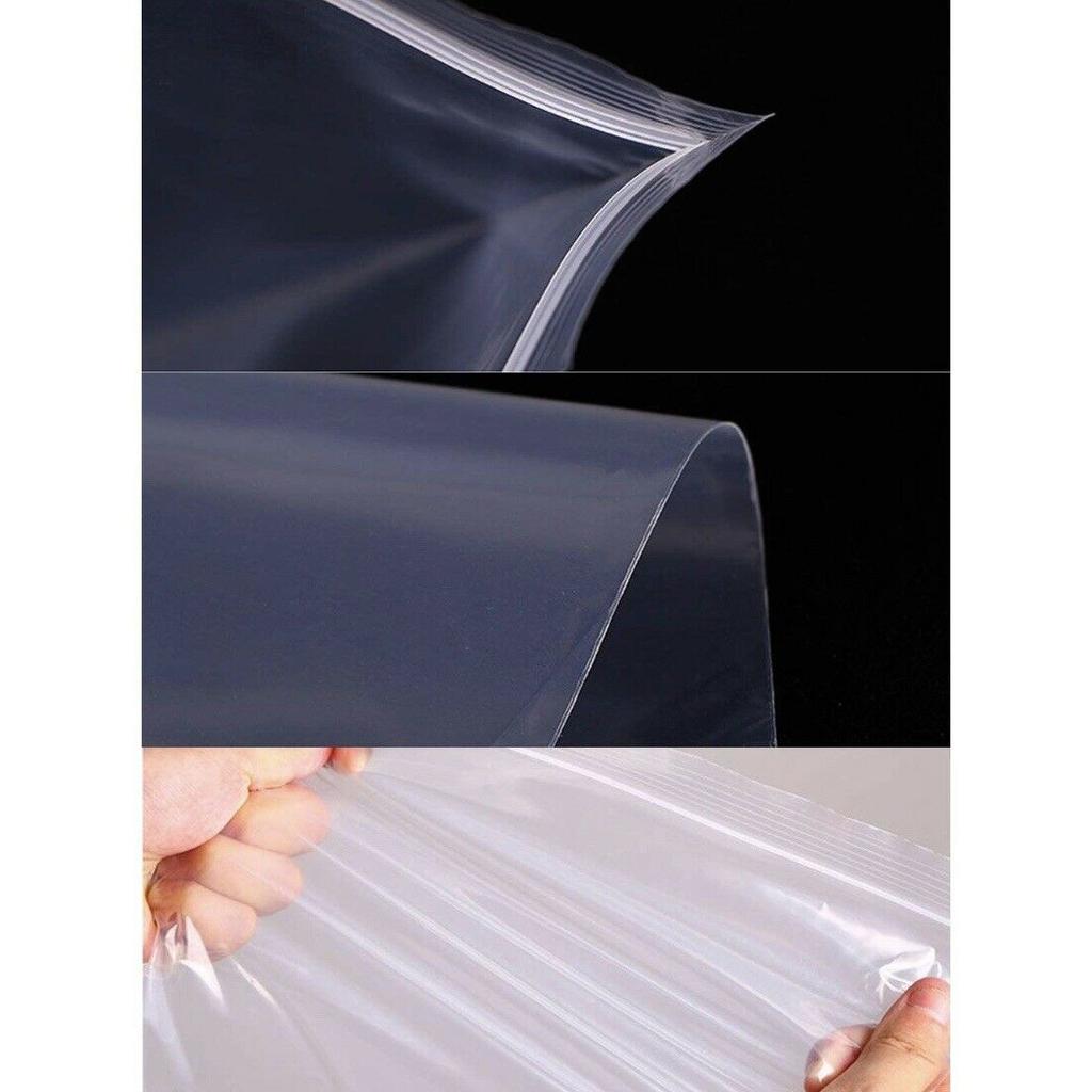 100 Plastic Bag Baggies Baggy Bags Clear Grip Mini