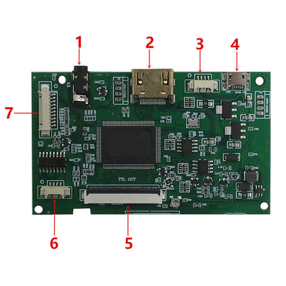 Плата управления драйвером с монитором 9 дюймов, разрешение 1024х600