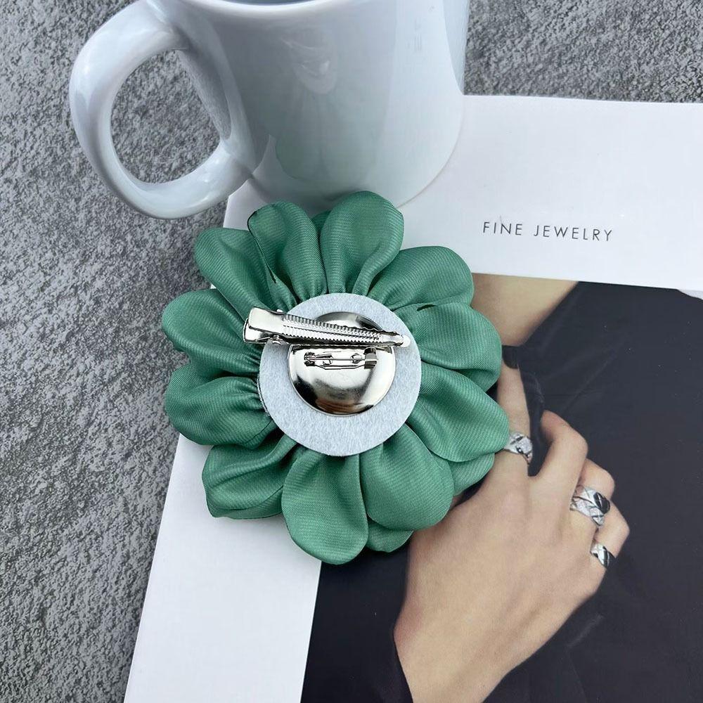 Костюм, свитер, пальто, большой цветок, брошь, тканевые аксессуары ручной работы, тканевые художественные булавки для лацканов, корсаж