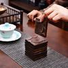 1 шт. Подставка под чашку для чая, креативная подставка под чашку, термостойкая, нескользящая, из черного дерева, сандалового дерева, квадратная подставка для чайной церемонии в стиле дзен