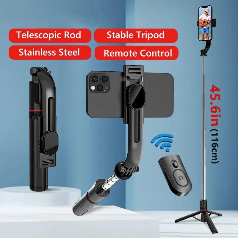 Extended Version Wireless Bluetooth Selfie Stick Foldable Tripod with Remote Shutter for Android IOS 2024 Latest Hot