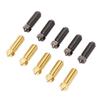 10Pcs 3D Printer Nozzles Hotend Replacement Nozzle Kit 0.4mm Brass and Hardened Steel for Kobra 3