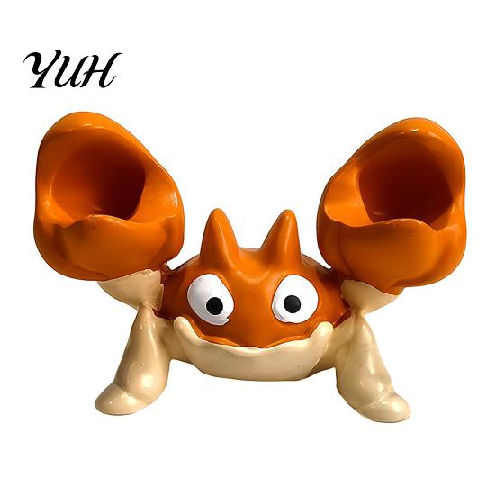 Desktop Storage for Glasses Cute Crab Pen Holder, Resin Cartoon Desk Organizer, Funny Holder Stand Pencil Fun Decor Office, Home Accessories Students