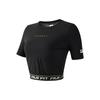 FILA Crop Tops Women's Black Crew Neck Moderate A11W121135F-BK