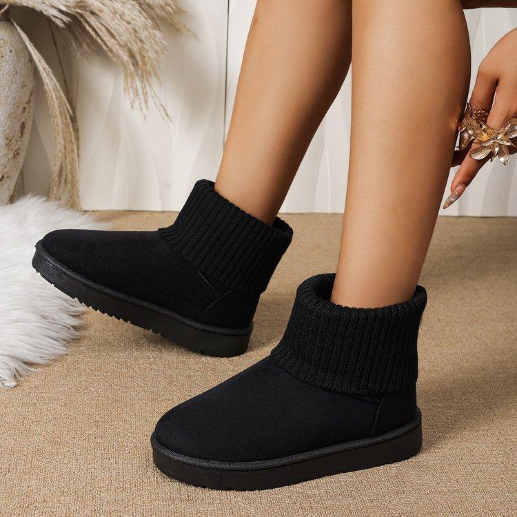 Fashion plus size women's snow boots new high cut thick soled women's cotton shoes women's boots